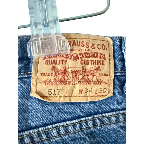 Levi's 517 Size 34x30 Faded Blue Jeans - Picture 4 of 5